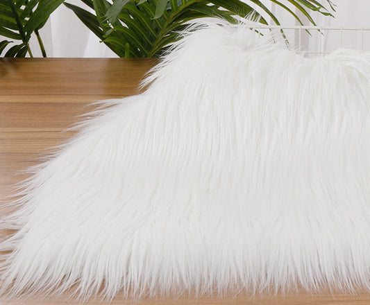 【10cm】Black White Grey Series Long Pile Faux Fur