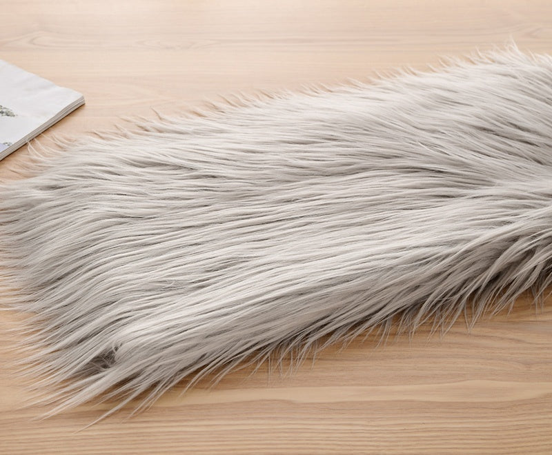 【9cm】Black White Grey Series Long Pile Faux Fur