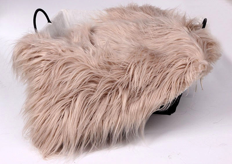 Long-Pile Cascading Faux Fur Fabric — 11cm Shag, 50×60cm Panel — 详情-04