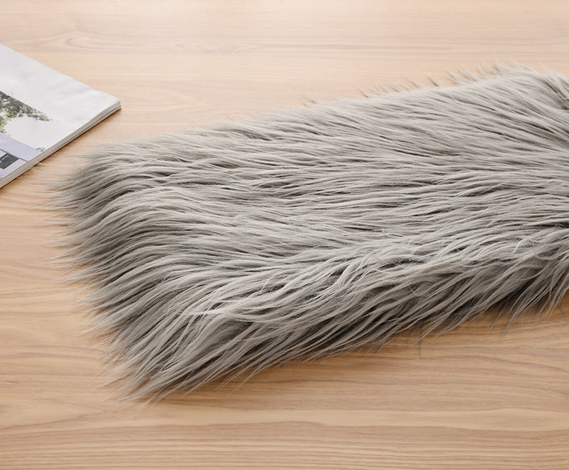 【9cm】Black White Grey Series Long Pile Faux Fur