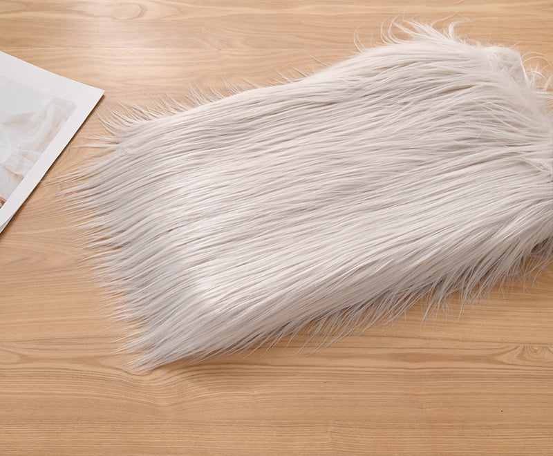 【9cm】Black White Grey Series Long Pile Faux Fur