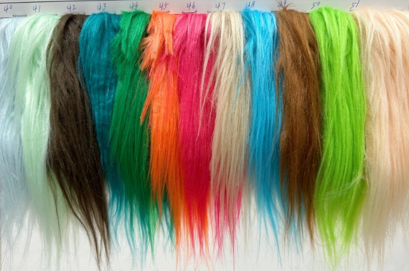 Long-Pile Cascading Faux Fur Fabric — 11cm Shag, 50×60cm Panel — 详情-11