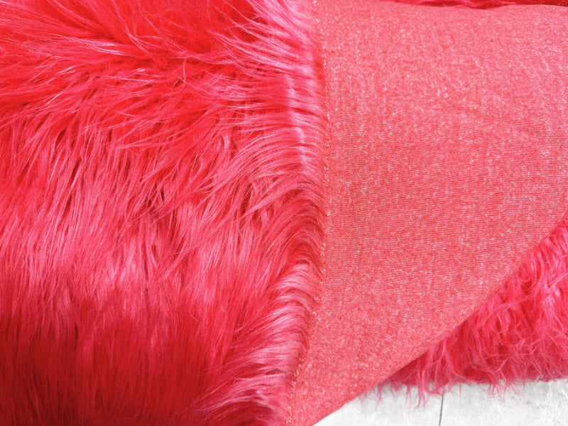 Long-Pile Cascading Faux Fur Fabric — 11cm Shag, 50×60cm Panel — 详情-17