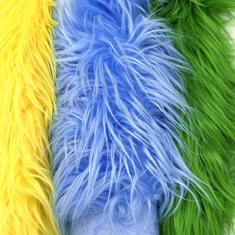Long-Pile Cascading Faux Fur Fabric — 11cm Shag, 50×60cm Panel — 详情-18