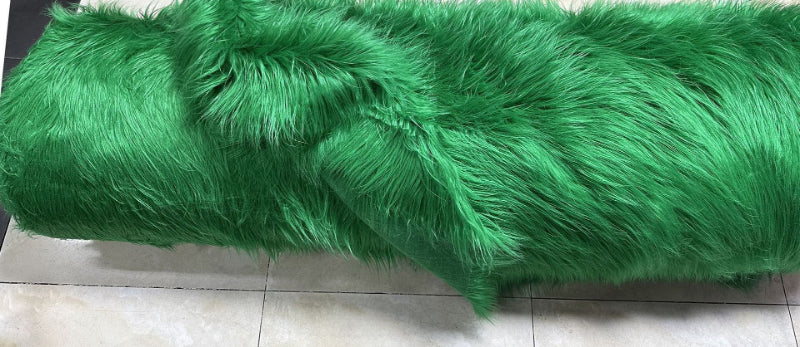 Long-Pile Cascading Faux Fur Fabric — 11cm Shag, 50×60cm Panel — 详情-23