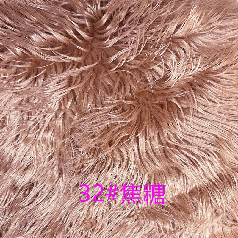 Long-Pile Cascading Faux Fur Fabric — 11cm Shag, 50×60cm Panel — 详情-24