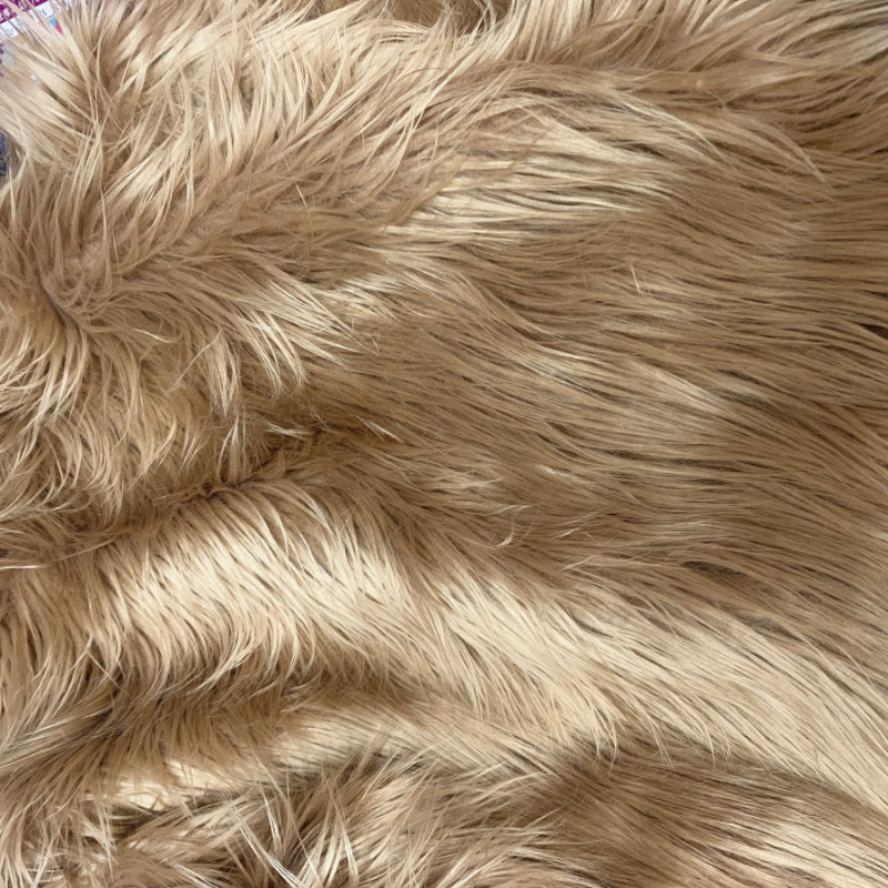Long-Pile Cascading Faux Fur Fabric — 11cm Shag, 50×60cm Panel — 详情-28