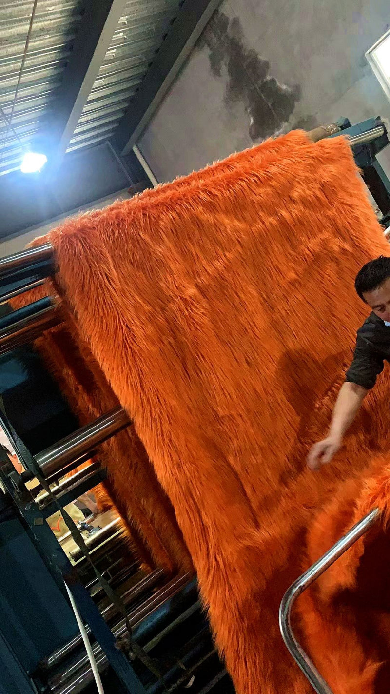 Long-Pile Cascading Faux Fur Fabric — 11cm Shag, 50×60cm Panel — 详情-36