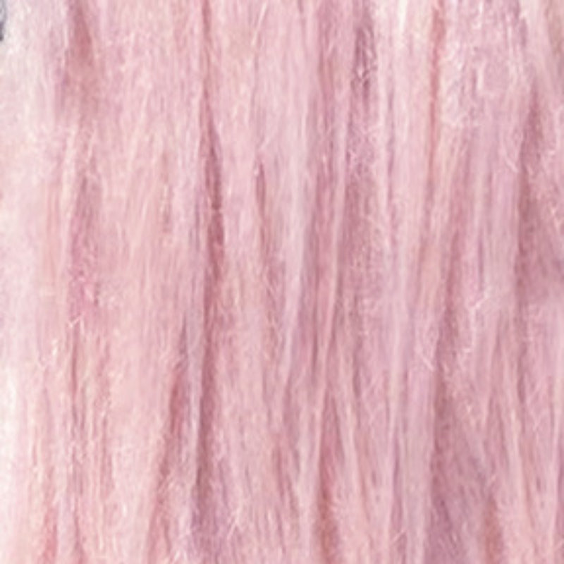 Nude Pink — Long-Pile Cascading Faux Fur Fabric — 11cm Shag, 50×60cm Panel